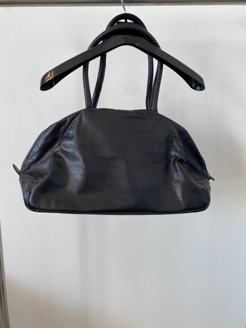 ジャスエムビーJas-M.B スモールトラベラーボストンバッグ　本革　黒