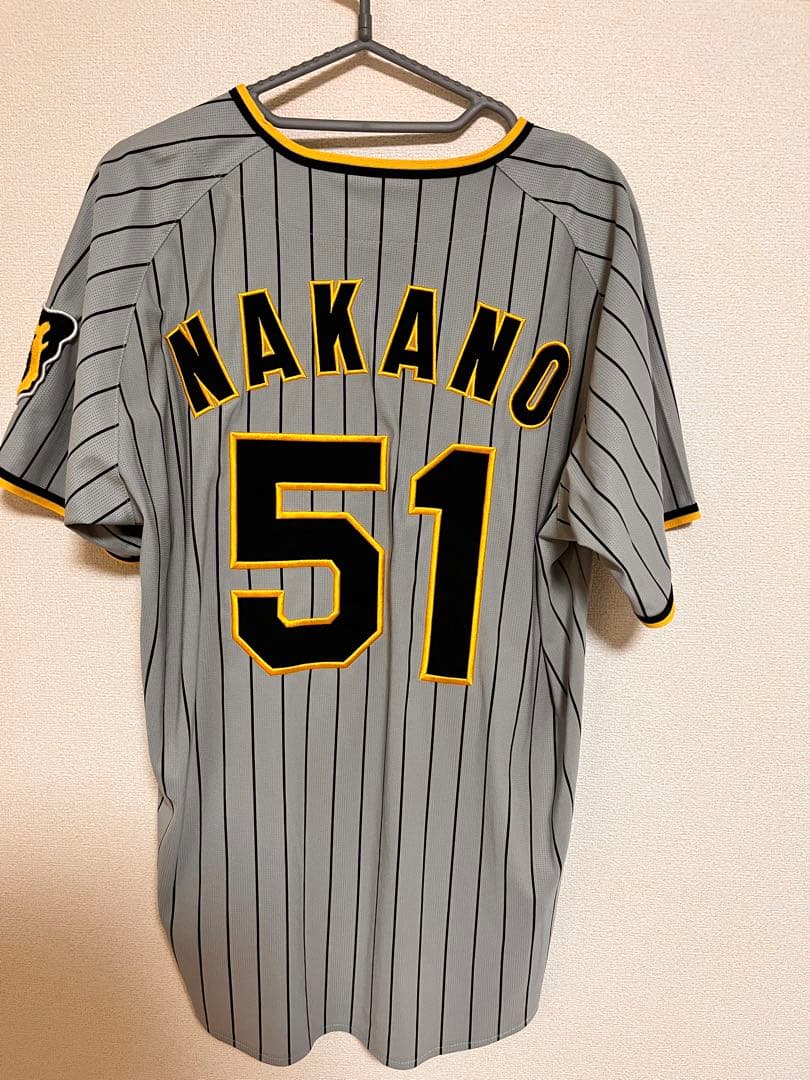 阪神　中野拓夢　レプリカユニフォーム　ビジター　Lサイズ