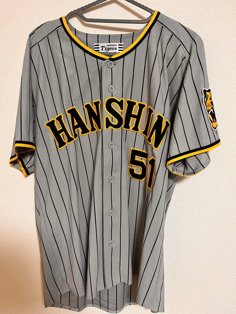 阪神　中野拓夢　レプリカユニフォーム　ビジター　Lサイズ