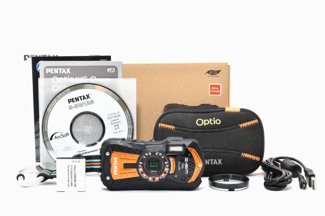 美品 PENTAX Optio WG-2 GPS オレンジ ＃A359