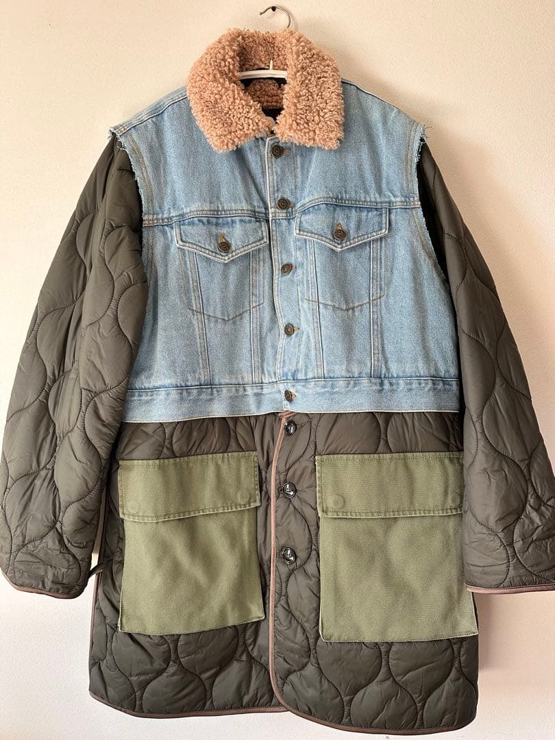 diesel ディーゼル　デニム　ミリタリー　キルティング　アウター