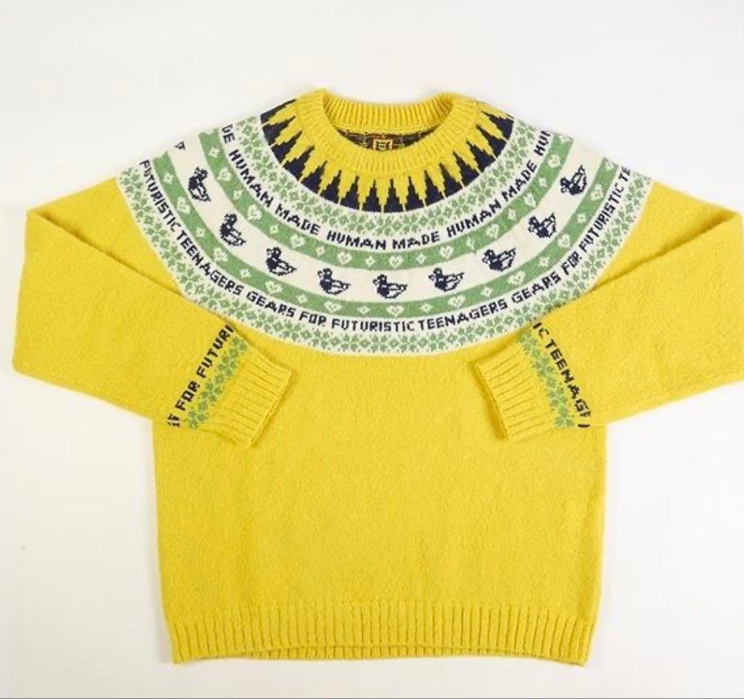 トップス HUMAN Made DUCK Jacquard Knit Sweater