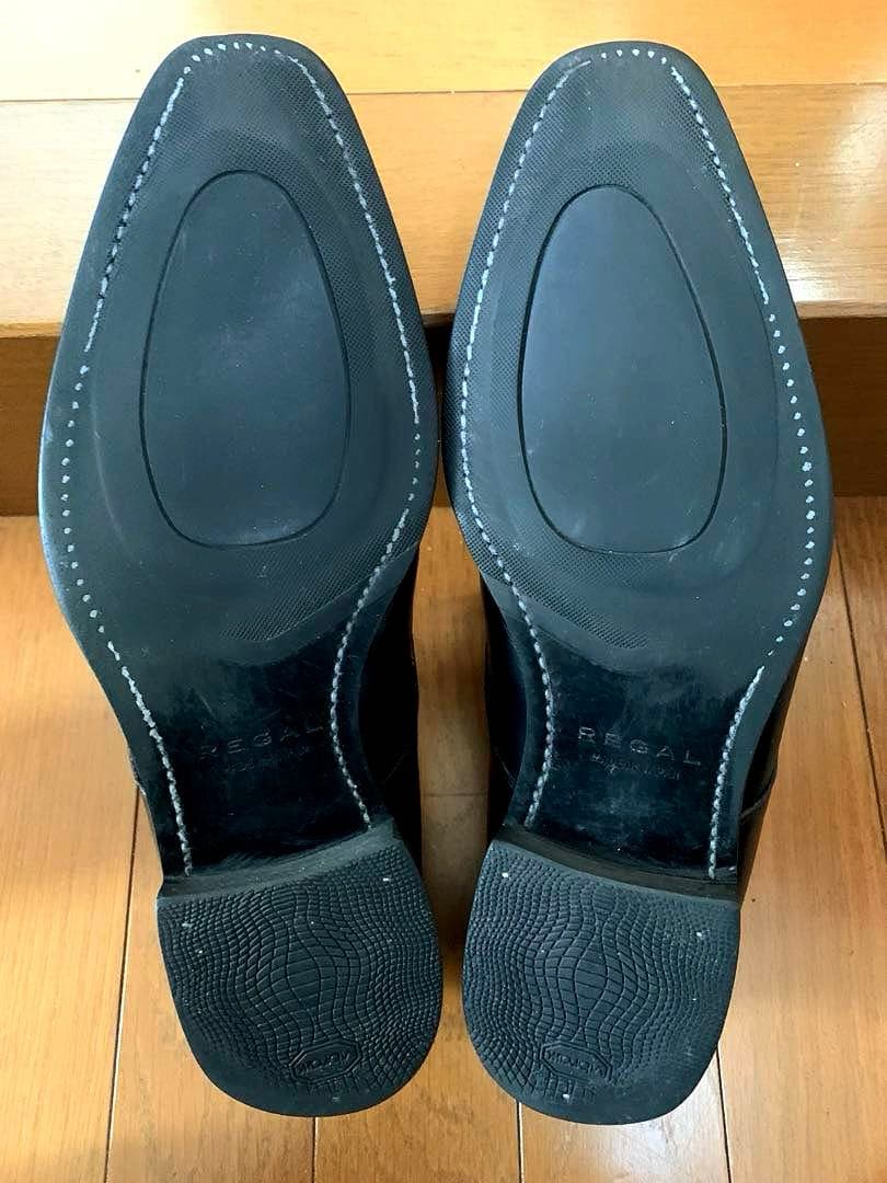 REGAL W44 プレーントウ　レザーシューズ　ブラック　3.3万円