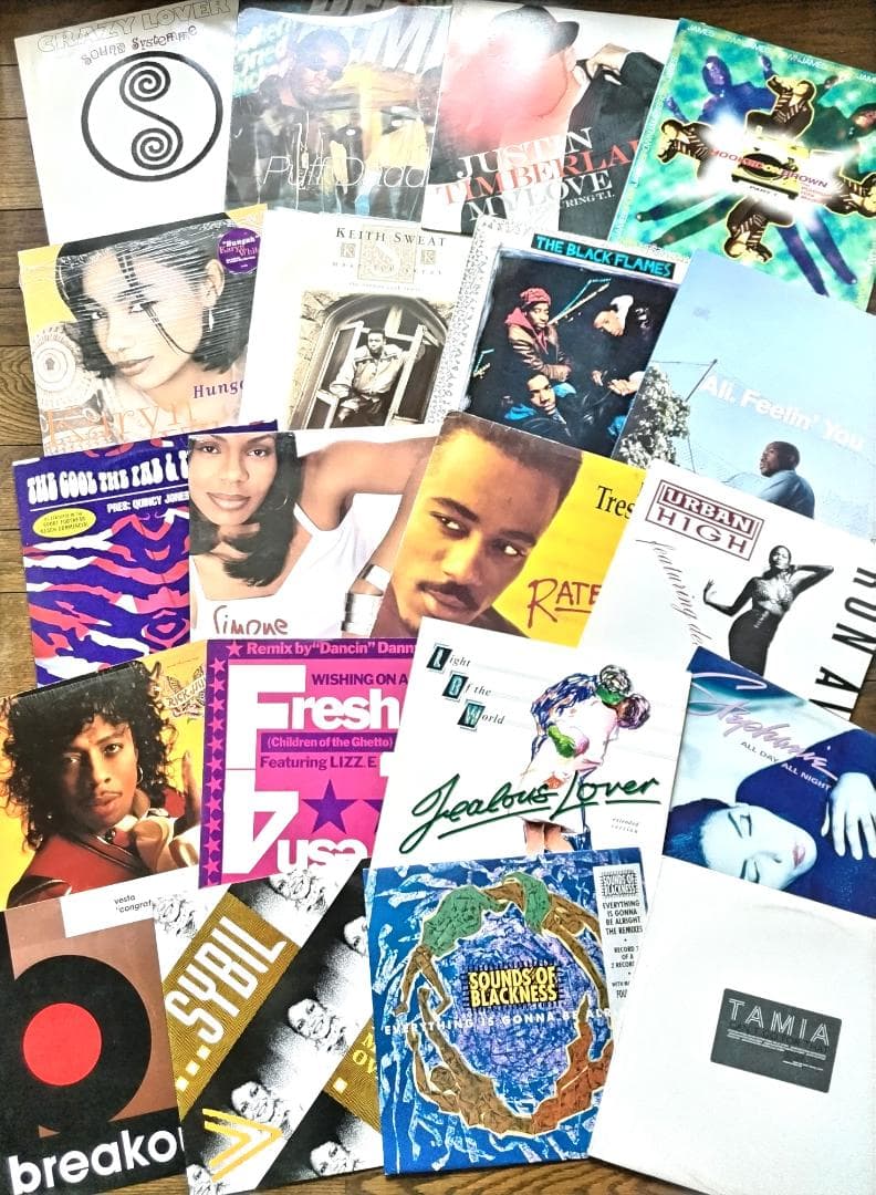 R&B 12インチ90枚セット レコードまとめ売り NJS, ジャンク