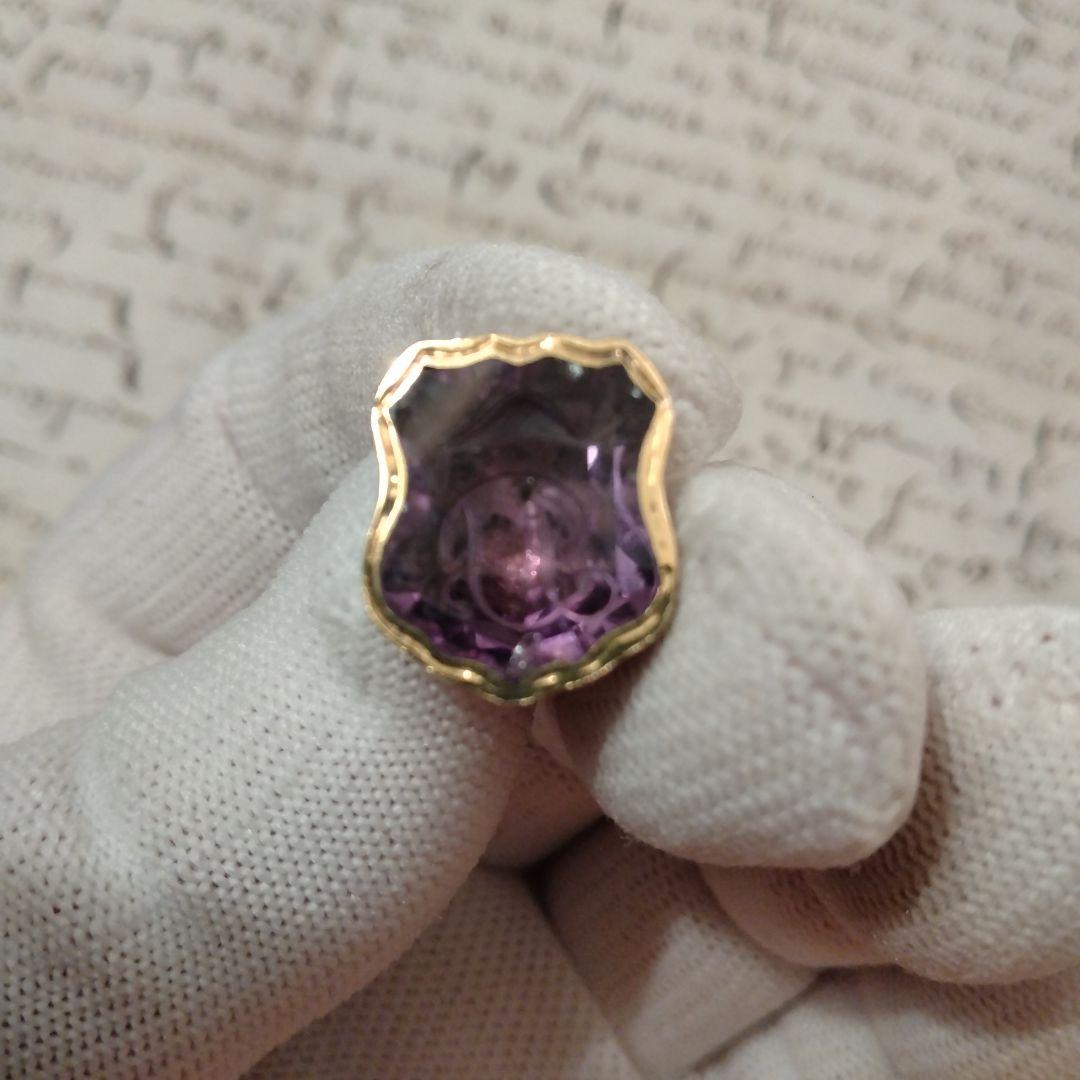 セール　イギリス　フォブシール　インタリオ アメジスト