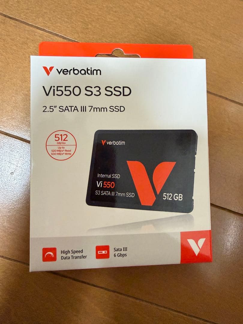 内蔵型SSD Verbatim Vi550 S3 SSD 512GB