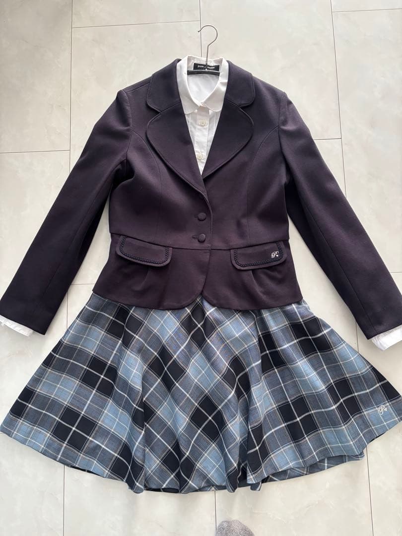 ポンポネット 卒業式 中学受験 面接 160 フォーマルセット