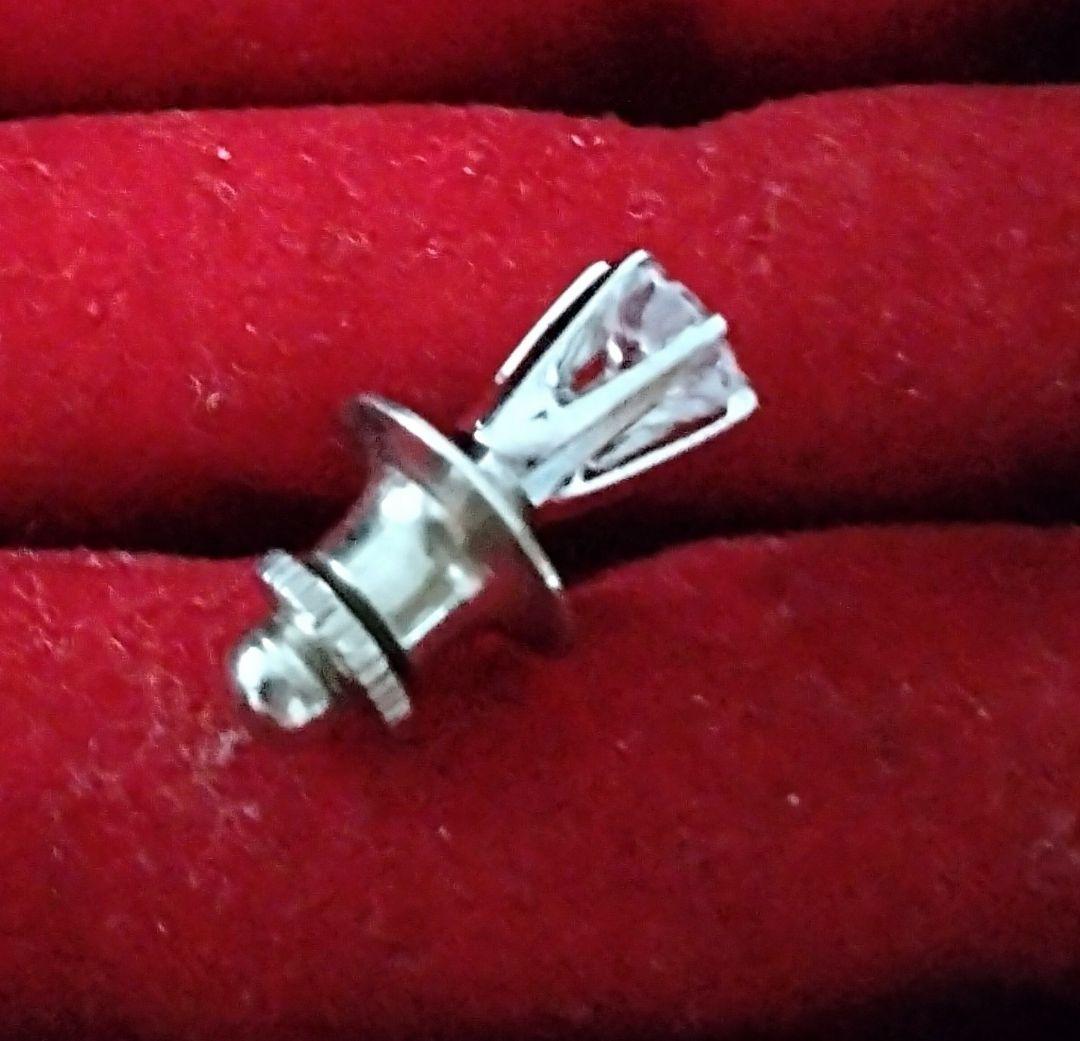 立て爪 ダイヤ ネクタイピン