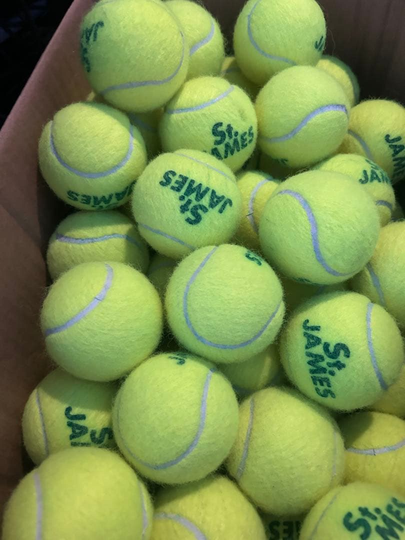 1試合使用したテニスボール200球