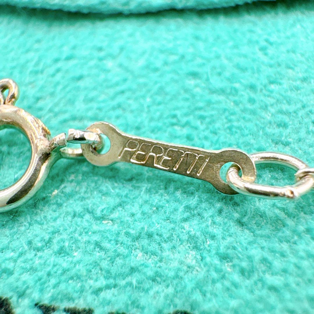 極美品 オールドティファニー ビーン ラージ ネックレス シルバー925