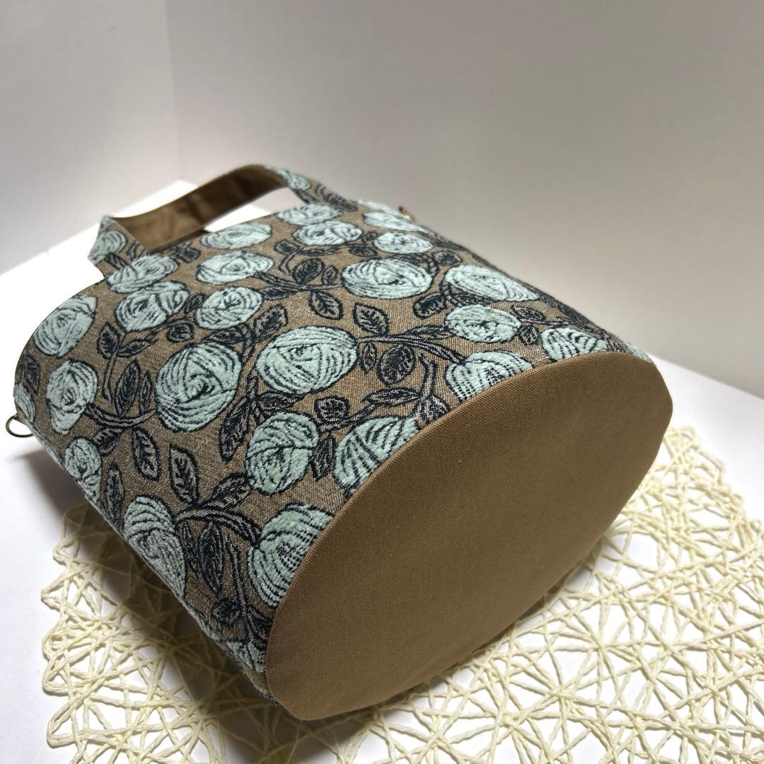 ミナペルホネンオパール底トートバッグ　ハンドメイド