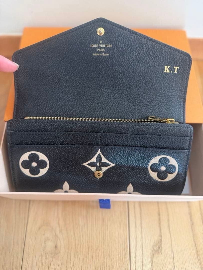 ヴィトン　M80496 RFID認証　長財布　アンプラント　ポルトフォイユ　サラ