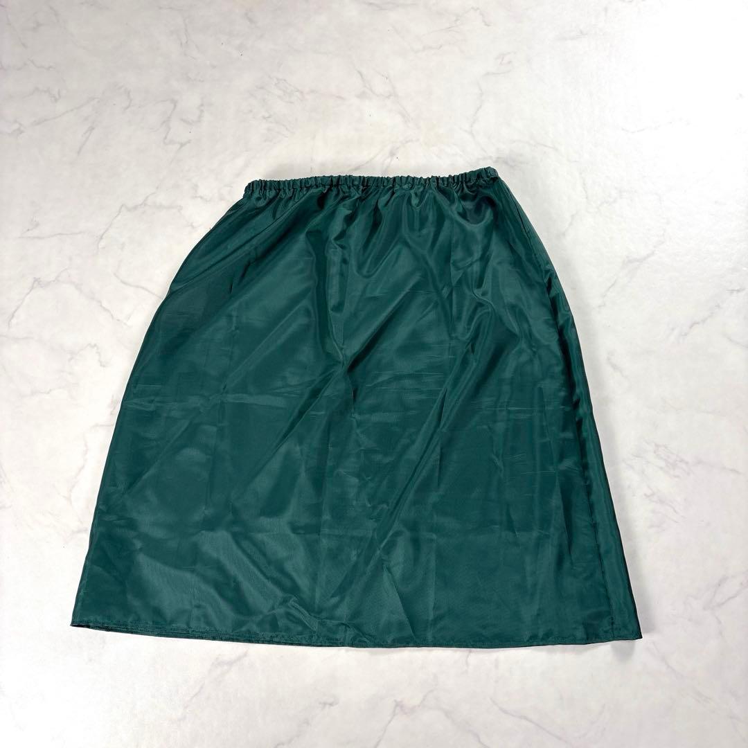 近年美品✨ LE PHIL ニットコンビ プリーツワンピース 黒 緑