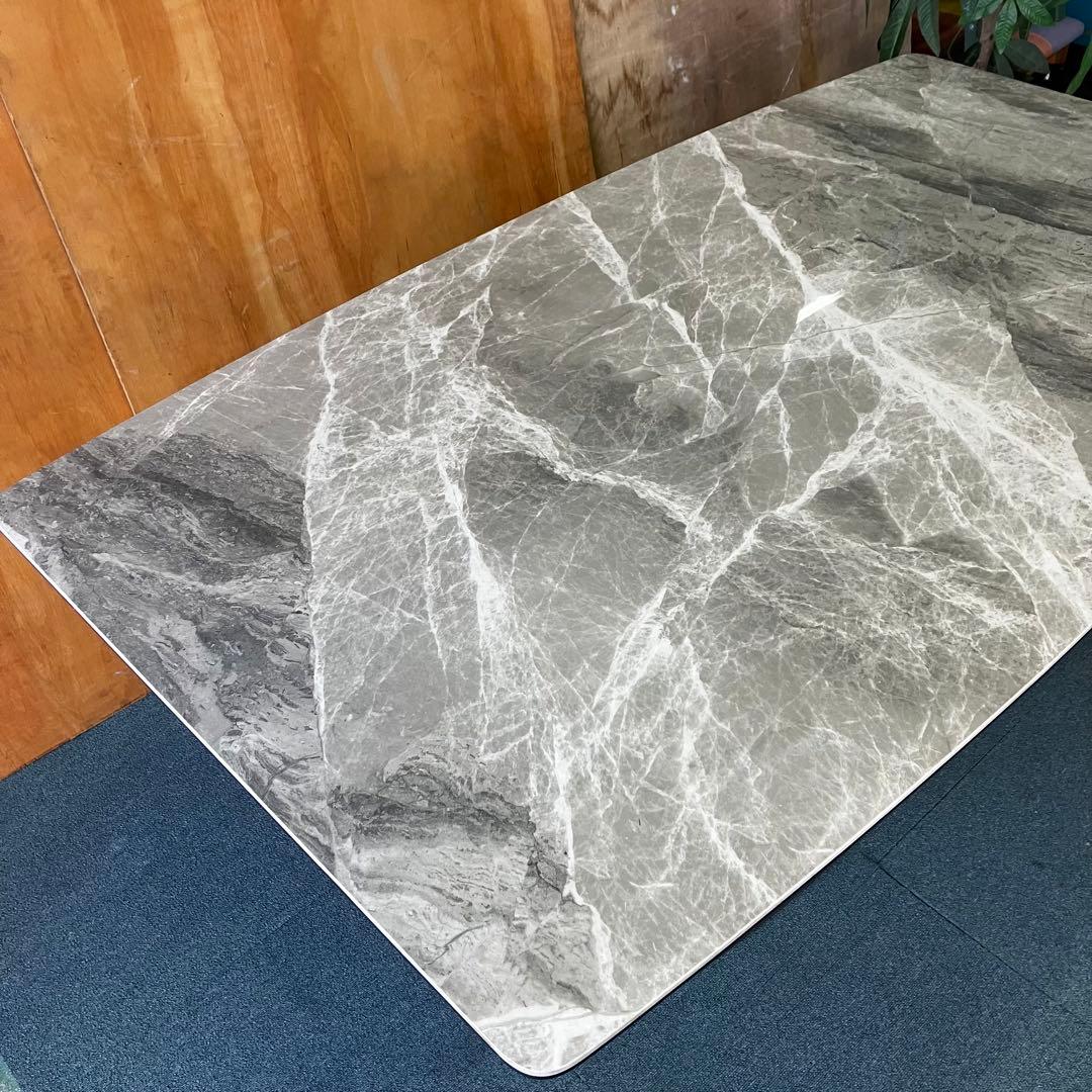 4人用 幅160cm セラミック ダイニングテーブル 大理石調 スフレ