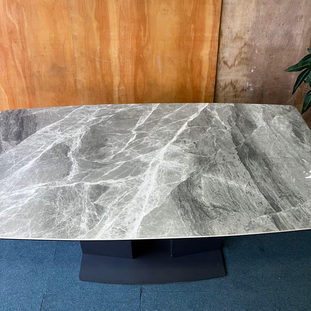4人用 幅160cm セラミック ダイニングテーブル 大理石調 スフレ