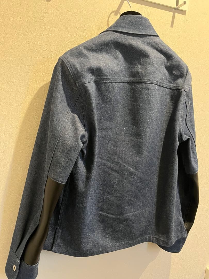 JIL SANDER デニムジャケット エルボーレザーパッチ 44