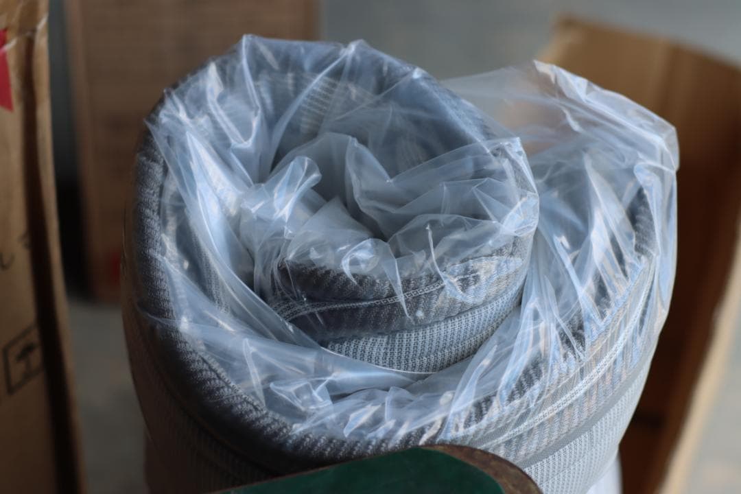 真空圧縮ロール 国産カバーポケットコイルマットレス クイーン　Q　グレー