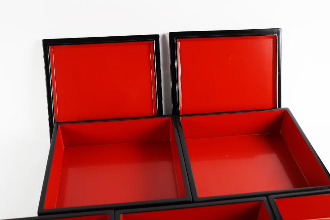 輪島塗 重箱 御重 蔦家紋 蒔絵 木製漆器 木箱