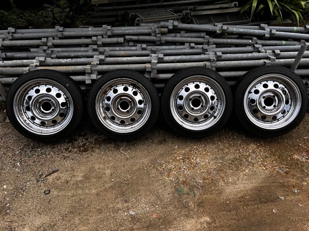 希少 CT&W スチールホイール 14インチ 6J＋30 PCD100 4穴