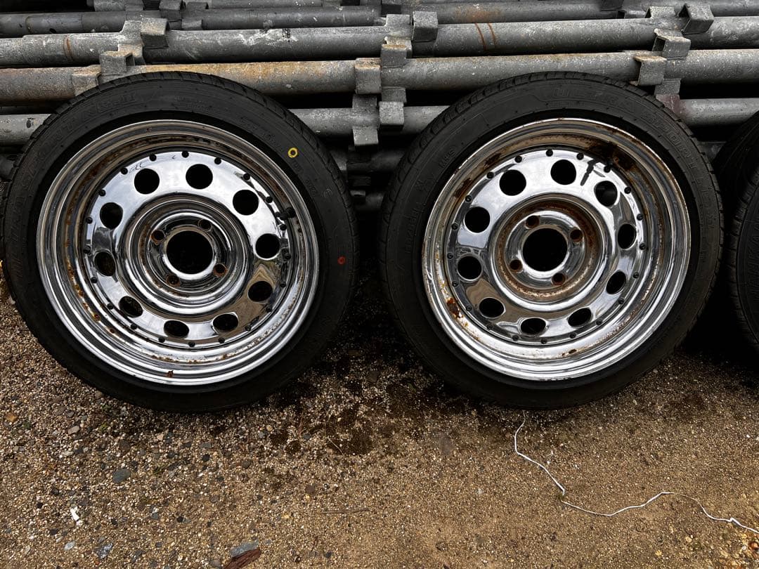 希少 CT&W スチールホイール 14インチ 6J＋30 PCD100 4穴