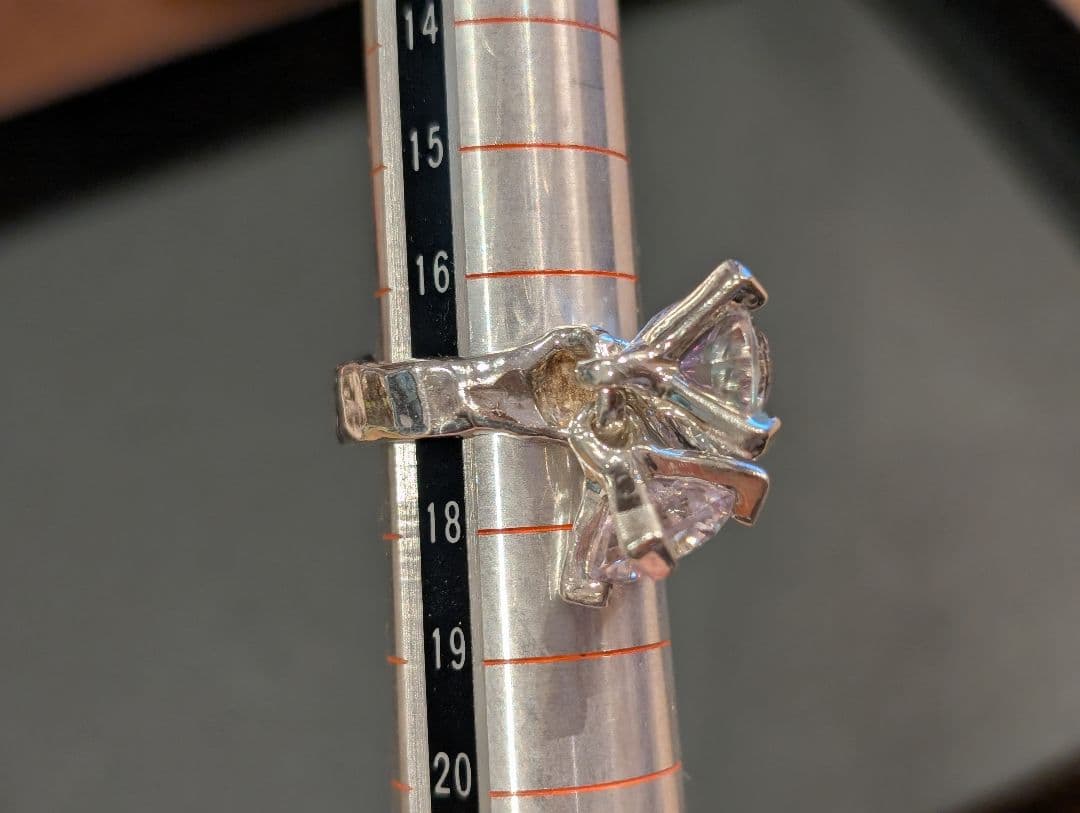 e.m. イーエム　ミスティッククォーツ、ジルコニアがついたリング　17号