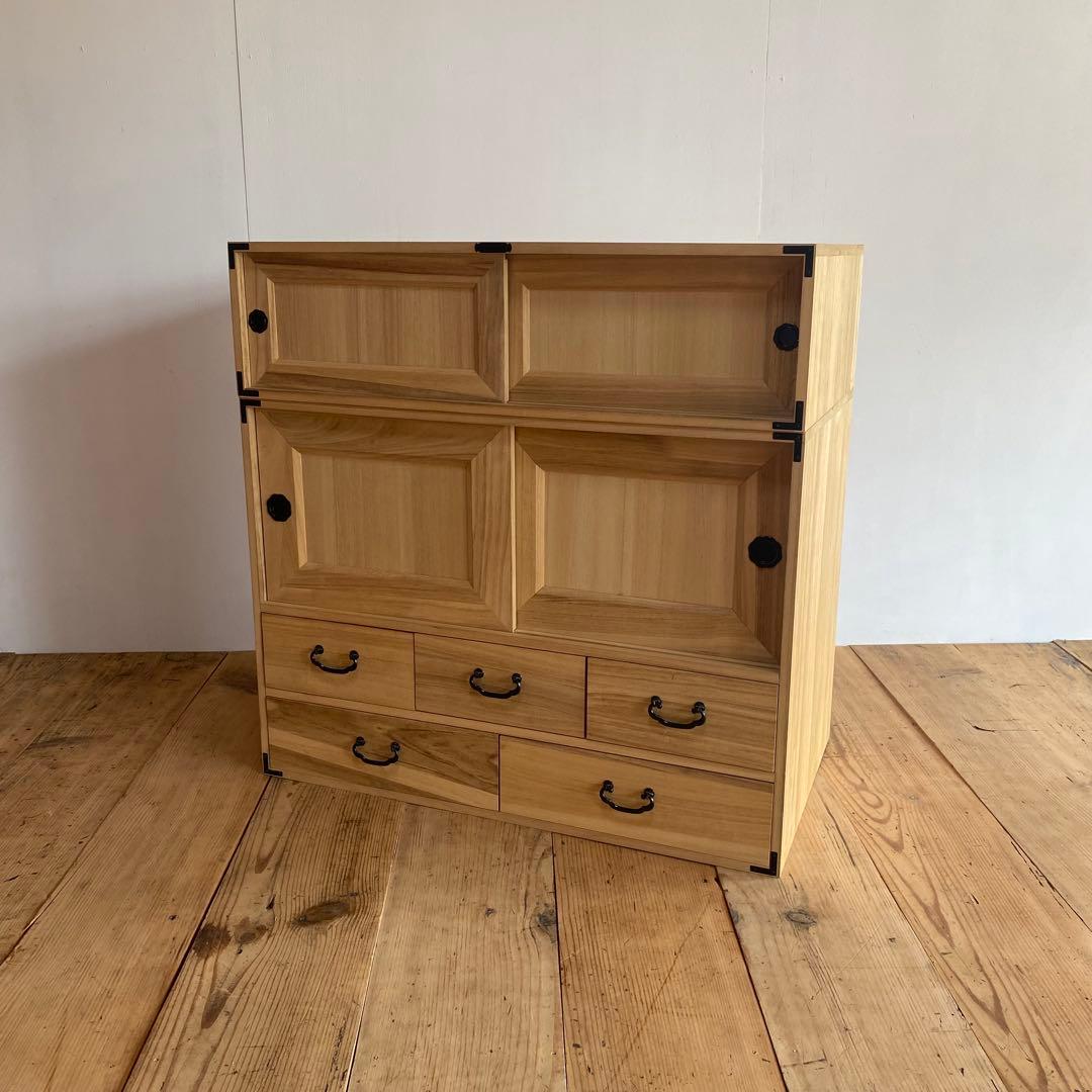 ヴィンテージ 重ね 桐箪笥 棚 チェスト 昭和レトロ z770