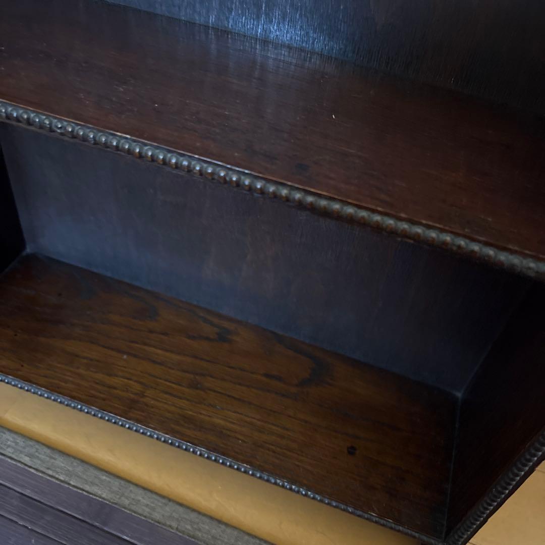 イギリスアンティーク　オーク　飾り棚