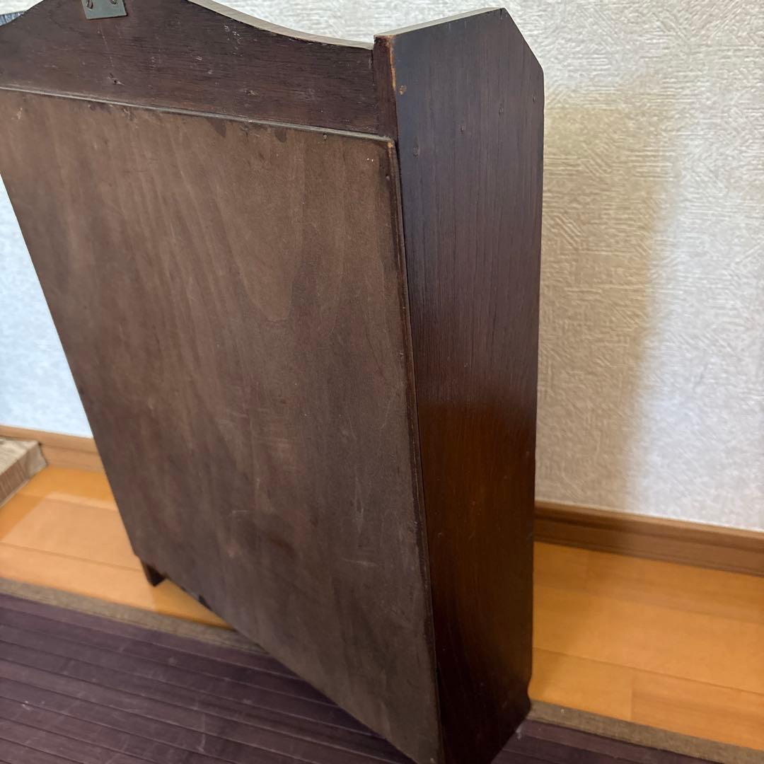 イギリスアンティーク　オーク　飾り棚