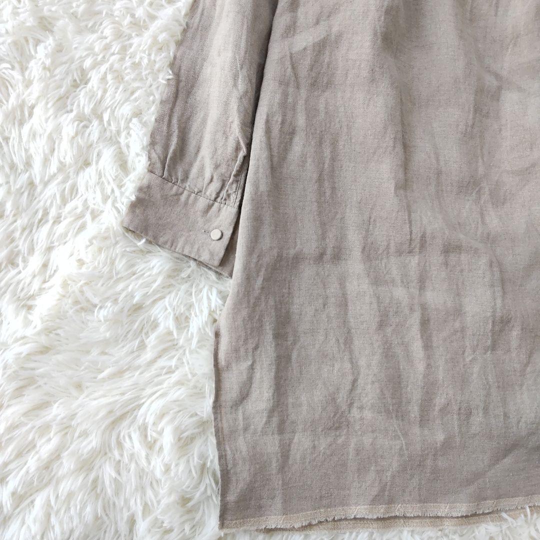 TOUJOURSトゥジュー⿻ヘンリーネックリネンチュニック