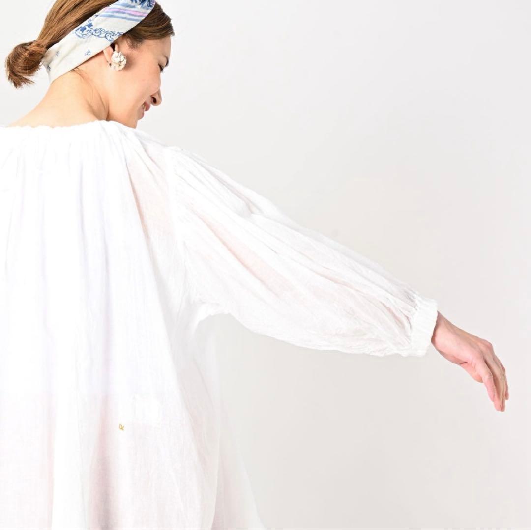 45R 2025ss コットン100% チュニックブラウス