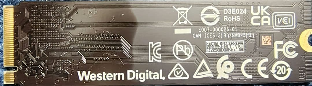 内蔵型SSD Western Digital WD Blue SN570 2280 SSD