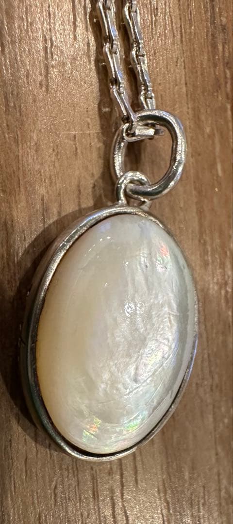 アガット　シルバー ネックレス