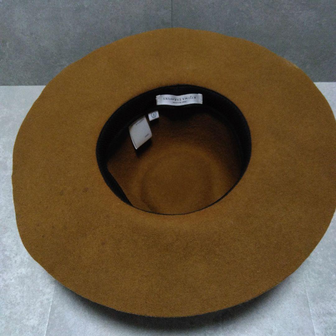 KIJIMA TAKAYUKI ブラウン ワイドブリムハット 2 フェルト