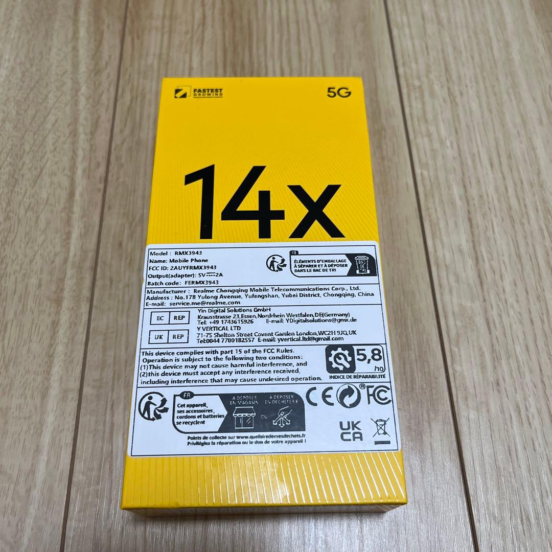 スマートフォン本体 realme 14X 5G 6GB+128GB