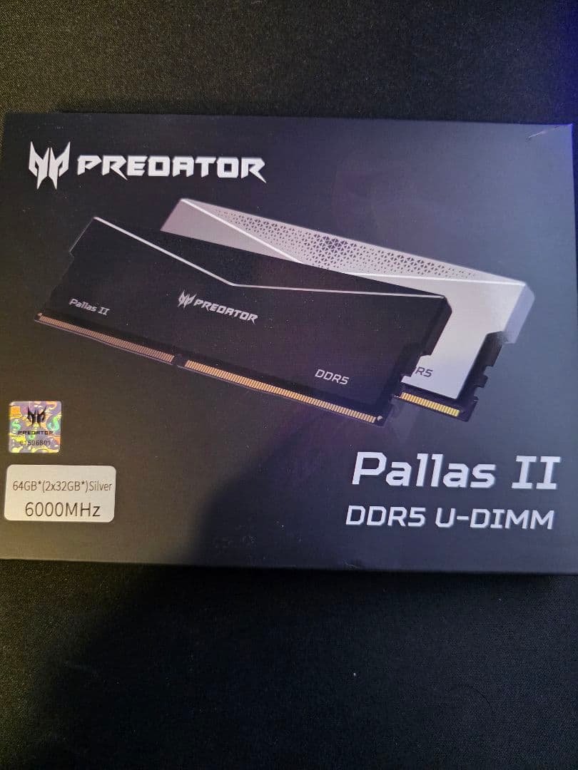 メモリー Predator Pallas II DDR5 64GB 6000MHz