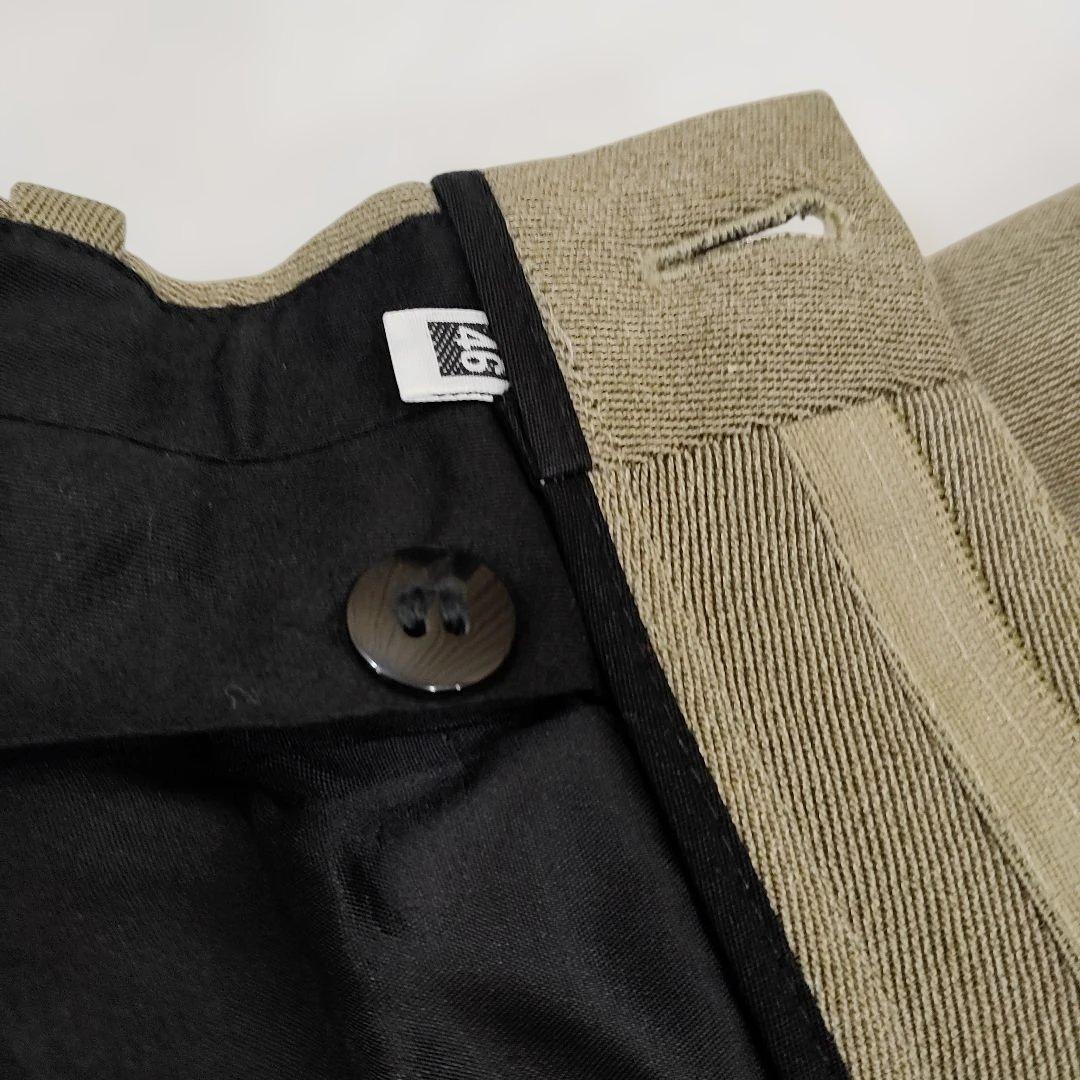 ARNYS PARISオリーブ色 ダブルボタン スラックス