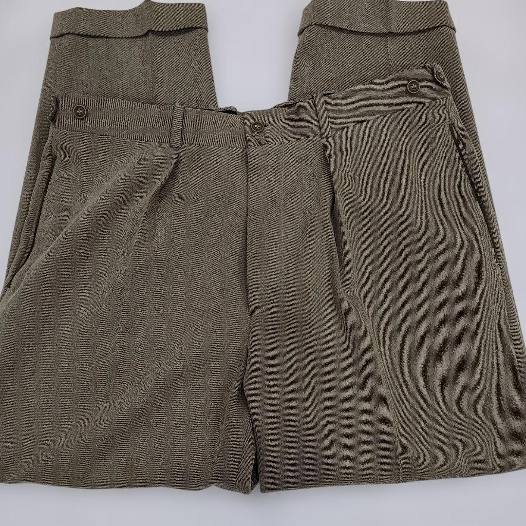 ARNYS PARISオリーブ色 ダブルボタン スラックス