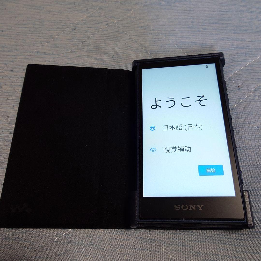 NW-A306　32GB ブルー公式ケース&液晶フィルム貼付け済み　ほぼ未使用品