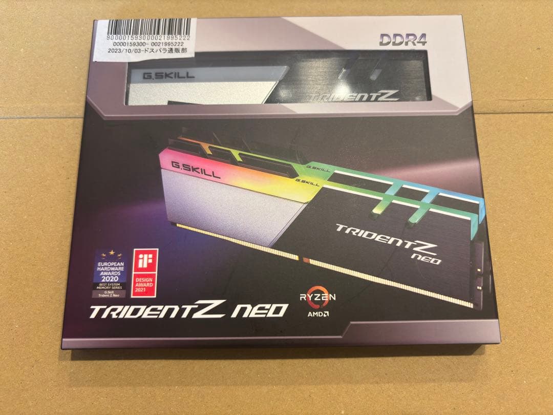 メモリー G.SKILL TRIDENT Z NEO F4-3600C18D-32GTZN