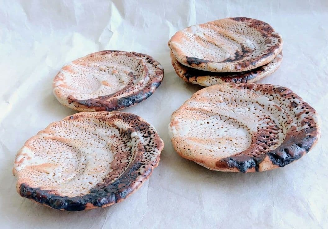 FROM JAPAN様　志野組皿五枚 (林正太郎 作) 未使用 新品同様