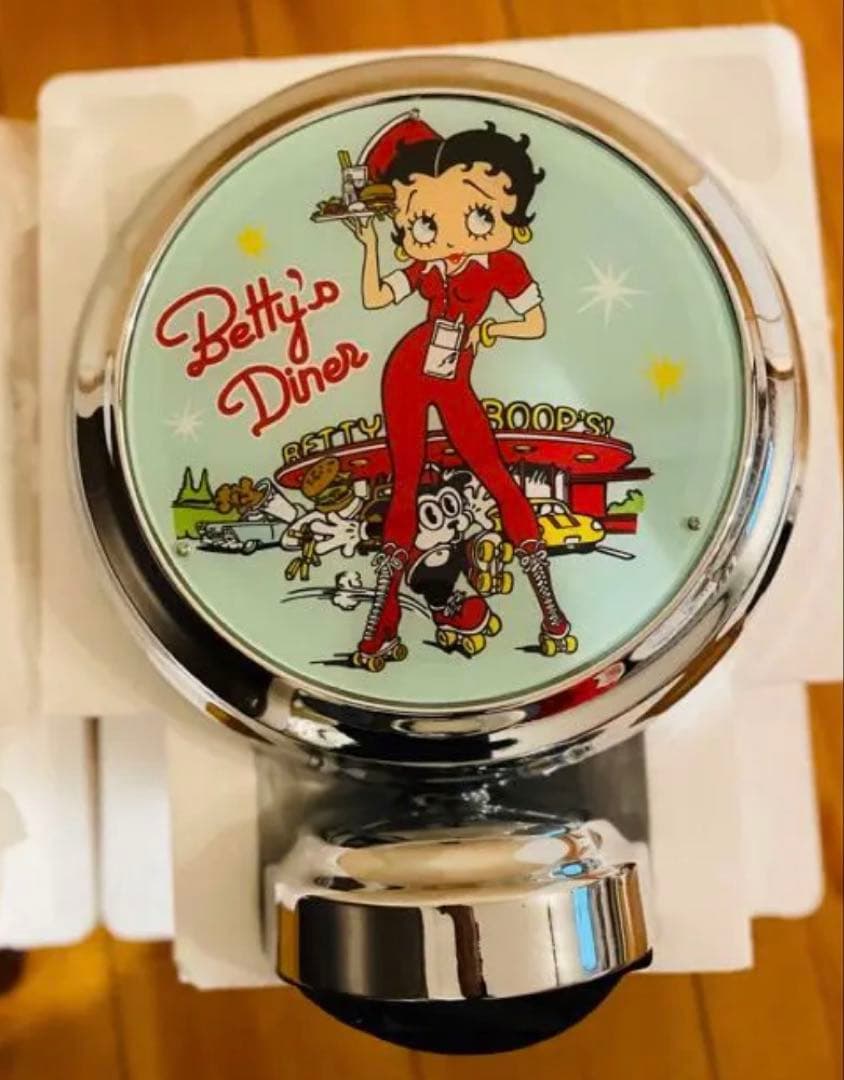 アメリカンネオンクロックガスランプ（Betty Boop）スタンドクロック