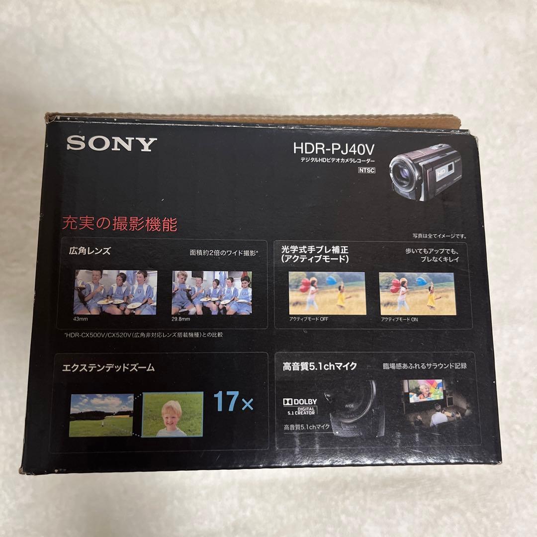 SONY HDR-PJ40V ハンディカム フルHD 新品
