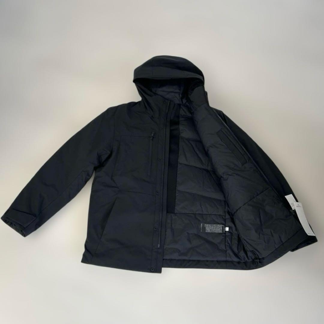 新品タグ付きUNIQLO ハイブリッドダウンパーカー　ブラック　品番478277