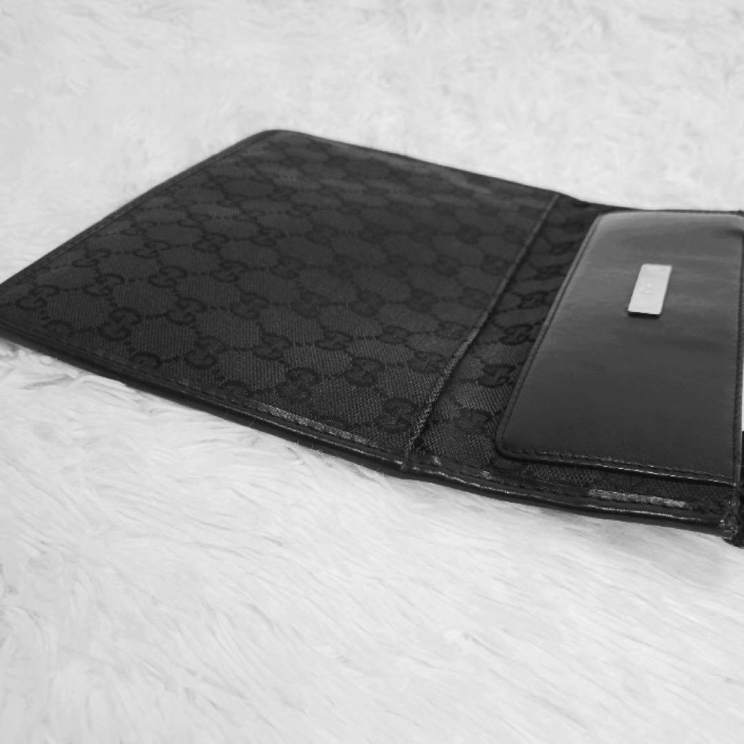 GUCCI ショルダーバッグ クロスボディ gg柄 キャンバス 黒