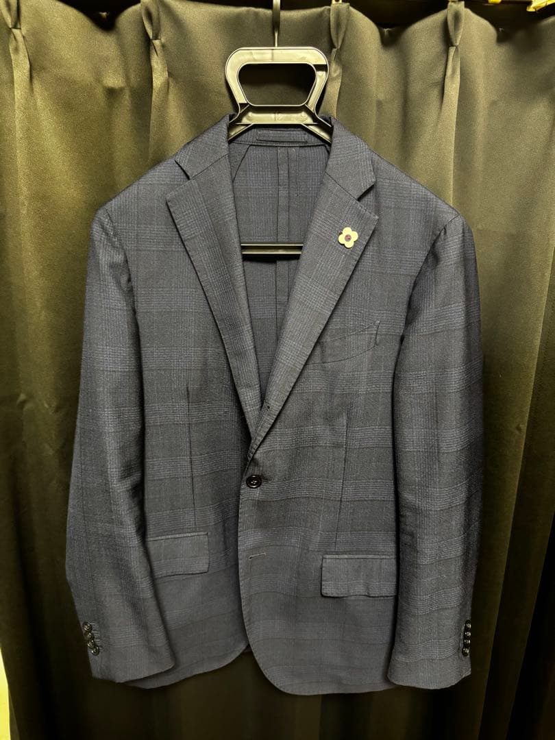 ラルディーニセットアップスーツ ネイビー48