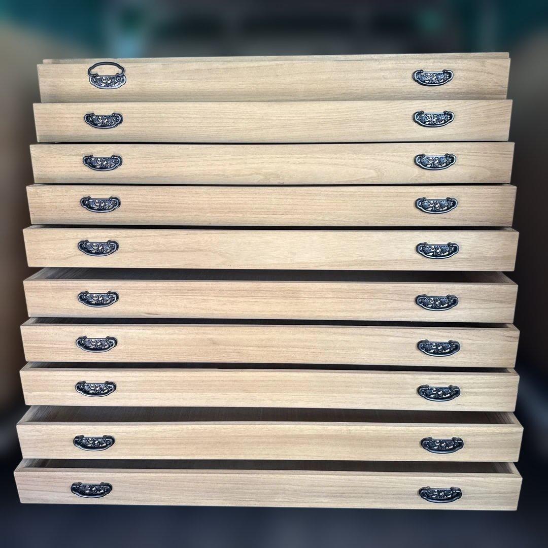 マーゼルン　桐箪笥 桐たんす 10段 和服 着物 衣裳箱 アンティーク