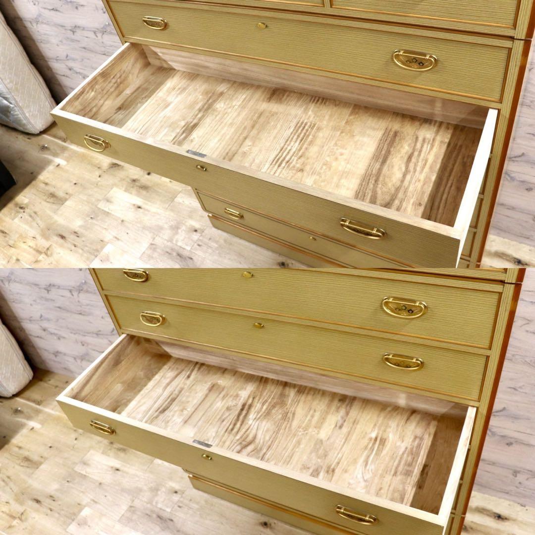 GMGK511○彩幸 整理箪笥 桐箪笥 9段チェスト タンス 収納家具 和家具