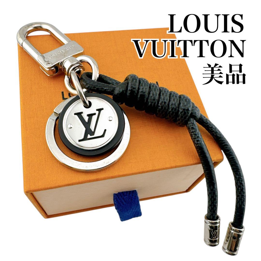 美品◇ルイヴィトン ダミエ グラフィット キーホルダー キーリング レザー