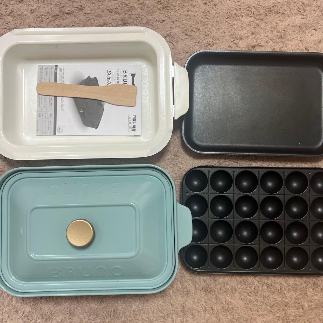 BRUNO コンパクトホットプレート⭐︎セラミックコート鍋付き