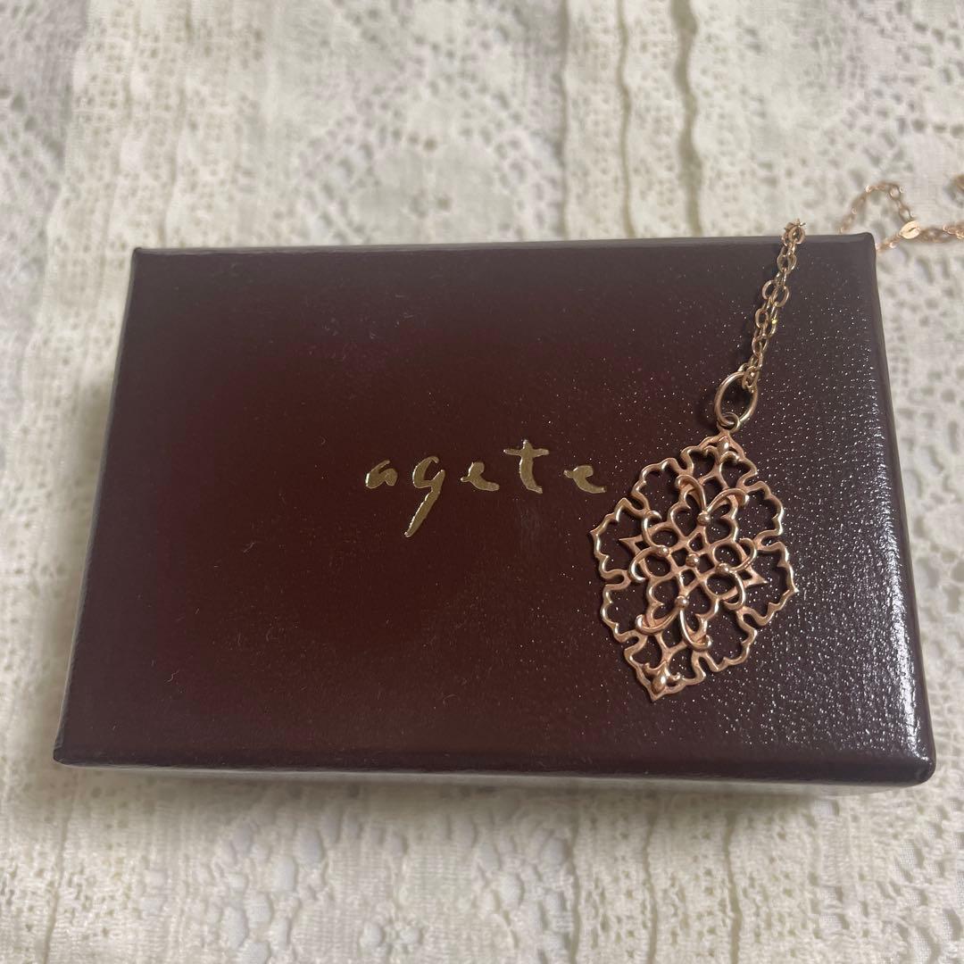 agete K10 ジャスミンチャーム